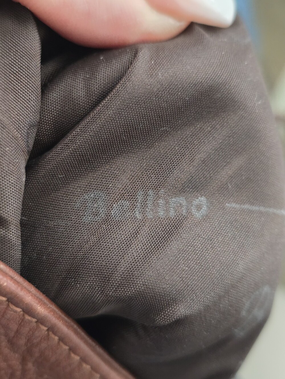 Bellino Leather Wine Bottle Carrier Brown Drawstring Travel Tote Barware Holder - Picture 6 of 6